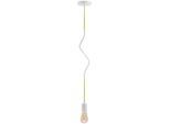 PACO HOME Pendelleuchte "SNAKE", weiß (weiß, gelb), 1, Ø 4,5cm, Leuchten, Pendelleuchte