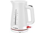 BOSCH Wasserkocher "MyMoment TWK3M121", weiß, B:22,8cm H:26,1cm T:15,9cm, Wasserkocher, Abschaltautomatik, Tassenanzeige, beidseitige Wasserstandsanzeige, Wasserkocher