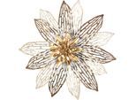 Wanddekoobjekt "Wanddekoration", gold (goldfarben), T:6cm Ø:35cm, Metall, HOFMANN LIVING AND MORE, Wanddekoobjekte, Wanddekoobjekt, große Blüte aus Metall