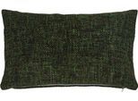 Dekokissen DONE. "Twist", grün (khaki, meliert), B:40cm H:1cm L:60cm, Polyester, Dekokissen_Sitzkissen_Kissenhüllen, Dekokissen, Geflochtene Optik