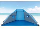 Strandmuschel EXPLORER "Strandmuschel", blau, Zelte, B/H/L: 120cm x 120cm x 270cm, Strandmuschel, B:120cm H:120cm L:270cm
