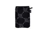 Waschhandschuh JOOP "Waschlappen Classic Cornflower 1er Pack" Gr. S, schwarz, B:16cm, Obermaterial: 100% Baumwolle CO., Handtücher, Waschhandschuh