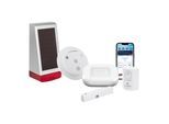 HOMEMATIC IP Smart-Home Starter-Set "Starter Set Alarm + Außensirene", weiß, B:28,5cm H:32cm T:40,5cm, Smart-Home-Stationen, Smart-Home Starter-Set