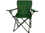 Gartenstuhl VCM "Angelstuhl Getränkehalter Campingstuhl klappbar", grün, Obermaterial: 100% Metall MT., Stühle, Gartenstuhl
