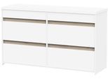 Schubkasten-Unterbau DEMEYERE GROUP, weiß (weiß, neutral), B:154,5cm H:89,2cm, Holzwerkstoff, Schränke, Schubkasten-Unterbau
