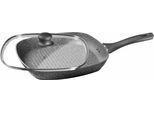 Steakpfanne CS KOCH-SYSTEME "Emden", grau, B:28cm H:4cm L:28cm Ø:28cm, Pfannen, Steakpfanne, Induktion