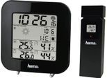 Wetterstation HAMA "Wetterstation "EWS-200", Schwarz Mit Funk-Außensensor", schwarz, Wetterstationen, Wetterstation