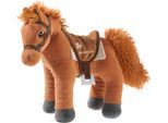 Plüschfigur HEUNEC "Bibi & Tina, Pferd Amadeus stehend, 30 cm", braun, Plüschfiguren, KinderB:13cm H:30cm L:30cm, Plüschfigur, enthält recyceltes Material, B:13cm H:30cm L:30cm