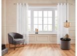 Gardine OTTO HOME "Mila" Gr. 1, weiß, B:140cm H:145cm, Voile, Polyester, Gardinen, Gardine, mit Wellenmuster bestickt, monochrom