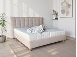 Polsterbett COLLECTION AB "CLASSIC Scandi erhältlich in der Breite 180x200cm", beige, B:203cm H:116cm L:215cm, Betten, Polsterbett, 3 Varianten: Rahmen, Rahmen + Rost oder Komplett-Set mit King-Matratze