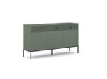 Boxxx Sideboard Maggiore, Grün, Metall, 3 Fächer, 3 Schublade(n) Schubladen, 154.5x82.6x39 cm, Typenauswahl, Beimöbel erhältlich, stehend, Wohnzimmer, Kommoden & Sideboards, Sideboards