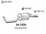 ASSO Endschalldämpfer 047020 für VW