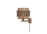 Good & Mojo , Naturfarben, Schwarz , Holz , Bambus , 29x25x25 cm , LED-Leuchtmittel austauschbar , Beleuchtung, Innenleuchten, Wandleuchten, Wandleuchten