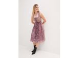bonprix Dirndl mit Pailletten-Schürze, rosenholz , Gr.36, Edles Dirndl aus edlem Jacquard, besetzt mit Pailletten