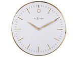 Wanduhr Small Glamour Weiß/Goldfarben