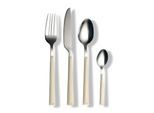 Besteckset Basic Creme/Silber 16-teilig