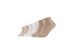 Kurzsocken S.OLIVER "originals", Damen, Gr. 35-38, beige (nature melange), Baumwollmischung, normal, Socken, mit weichem Bund