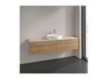 Villeroy und Boch Antao Waschtisch-Unterschrank K36053HN 160x36x50cm, Hahnlochbohrung, Waschbeckenplattenfarbe botticino, honey oak