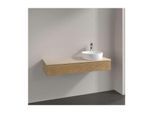 Villeroy und Boch Antao Waschtisch-Unterschrank L12153HN mit Beleuchtung, 1 Auszug, 1200 x 190 x 500 mm, Front mit Struktur, Honey Oak / Botticino