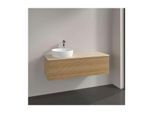 Villeroy und Boch Antao Waschtisch-Unterschrank K33153HN 120x36x50cm, Hahnloch, Waschbeckenplattenfarbe botticino, honey oak