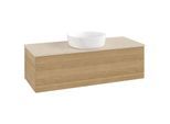 Villeroy und Boch Antao Waschtisch-Unterschrank K32013HN 120x36x50cm, Waschbeckenplattenfarbe botticino, honey oak