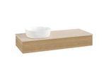 Villeroy und Boch Antao Waschtisch-Unterschrank K11013HN 120x19x50cm, Waschbeckenplattenfarbe botticino, honey oak