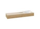Villeroy und Boch Antao Waschtisch-Unterschrank L16013HN 160x19x50cm, Waschbeckenplattenfarbe botticino, honey oak