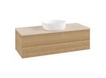 Villeroy und Boch Antao Waschtisch-Unterschrank K21113HN 120x36x50cm, Waschbeckenplattenfarbe botticino, honey oak