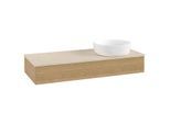 Villeroy und Boch Antao Waschtisch-Unterschrank L12013HN 120x19x50cm, Waschbeckenplattenfarbe botticino, honey oak