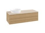 Villeroy und Boch Antao Waschtisch-Unterschrank K22113HN 120x36x50cm, Waschbeckenplattenfarbe botticino, honey oak