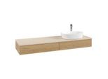 Villeroy und Boch Antao Waschtisch-Unterschrank L16153HN 160x19x50cm, Hahnlochbohrung, Waschbeckenplattenfarbe botticino, honey oak