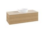Villeroy und Boch Antao Waschtisch-Unterschrank K32113HN 120x36x50cm, Waschbeckenplattenfarbe botticino, honey oak