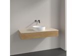 Villeroy und Boch Antao Waschtisch-Unterschrank K10113HN 120x19x50cm, Waschbeckenplattenfarbe botticino, honey oak