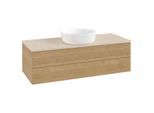 Villeroy und Boch Antao Waschtisch-Unterschrank K21013HN 120x36x50cm, Waschbeckenplattenfarbe botticino, honey oak