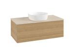 Villeroy und Boch Antao Waschtisch-Unterschrank K31113HN 100x36x50cm, Waschbeckenplattenfarbe botticino, honey oak