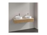 Villeroy und Boch Antao Waschtisch-Unterschrank L13113HN mit Beleuchtung, 1 Auszug, 1200 x 190 x 500 mm, Front mit Struktur, Honey Oak / Botticino