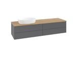 Villeroy und Boch Antao Waschtisch-Unterschrank K26011GK 160x36x50cm, Waschbeckenplattenfarbe honey oak, anthracite matt lacquer