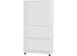 Schäfer Shop Select Regal LOGIN, 4 Ordnerhöhen, B 800 x T 420 x H 1514 mm, lichtgrau