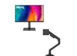 BenQ DesignVue PD2706QN Grafik Monitor 68,58 cm (27 Zoll) + BenQ Ergo Arm BSH01