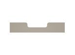 Germania hohe Umbauseite 7028-186 GW-Tomino, in Steingrau, passend zum Kinderbett 7026, 139 x 28 x 2 cm (BxHxT)