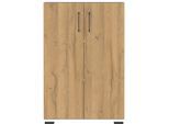 Germania Aktenschrank 4247-559 GW-Profi, Eiche-Nb., mit Metallgriffen, 80 x 123 x 40 cm (BxHxT)
