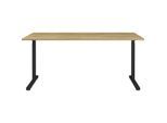 Germania Schreibtisch 4252-582 GW-Profi, in Grandson-Eiche-Nb./Schwarz, me. höheneinstellbar, 160 x 80 x 80 cm (BxHxT)