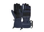 Skihandschuhe REUSCH "Conan R-TEX XT", Damen, Gr. 9.5, blau, 86% Polyester, 10% Ziegenleder, 4% Lederimitat, Handschuhe, mit wasser- und winddichter Membran