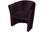 Mid.you , Aubergine , Textil , 75x76x65 cm , Made in EU ,