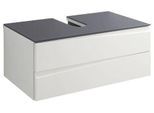 Waschbeckenunterschrank Shape Weiß/Grau
