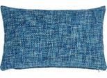 Dekokissen DONE. "Twist", blau (petrol, meliert), B:40cm H:1cm L:60cm, Polyester, Dekokissen_Sitzkissen_Kissenhüllen, Geflochtene Optik
