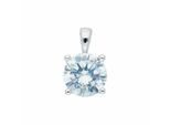 Kettenanhänger ADELIA´S "Anhänger 925 Silber mit Zirkonia – Silberanhänger", transparent (silber), Schmuckanhänger, Damen, mit Zirkonia, Silber 925 (Sterlingsilber), Kettenanhänger, Silberanhänger