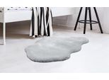Fellteppich CALO-DELUXE "Vogesen 200" Gr. 41, grau, B:60cm H:35mm L:90cm, Kunstfaser, Teppiche, Fellteppich, handgetuftet, Kunstfell, Wohnzimmer