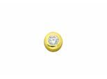 Kettenanhänger ADELIA´S "Anhänger 925 Silber vergoldet mit Zirkonia – Goldanhänger", gold, Schmuckanhänger, Damen, mit Zirkonia, Silber 925 (Sterlingsilber), Kettenanhänger, Goldanhänger