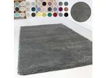 Hochflor-Teppich ESPRIT "Relaxx ESP-4150" Gr. 31, grau, B:130cm H:25mm L:190cm, Kunstfaser, Teppiche, Wohnzimmer, sehr große Farbauswahl, weicher dichter Hochflor